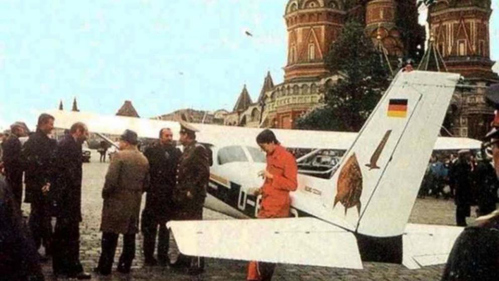 Rust causó conmoción en el Kremlin.