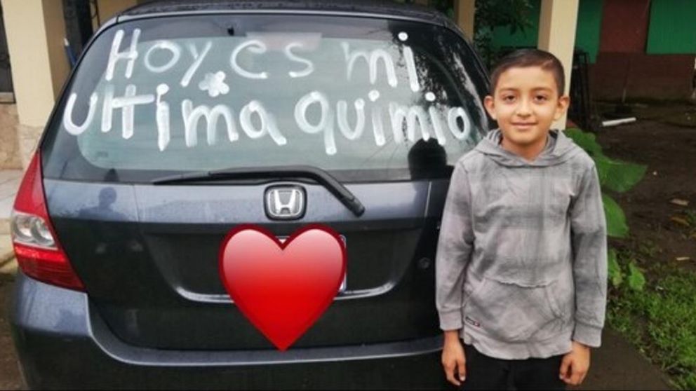 El chico soportó quimioterapias cada 72 horas.