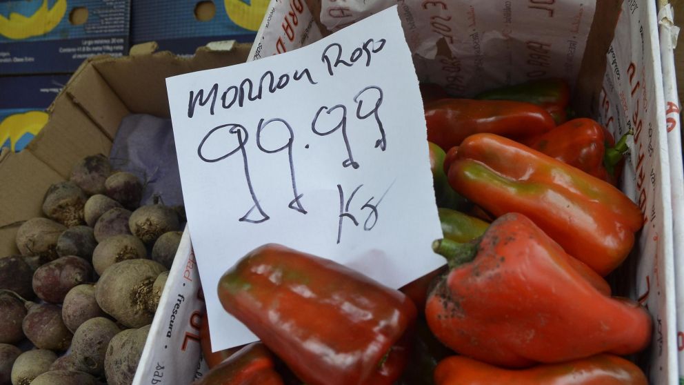 El verde tambi�n disminuy� su valor, de $61 a $53.