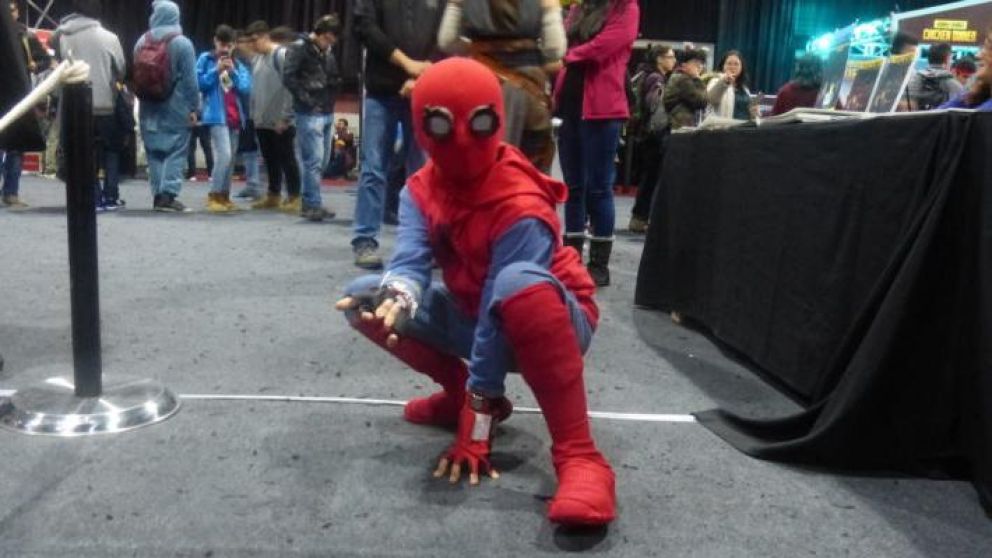 Los tres nenes eran fan�ticos de Spiderman.