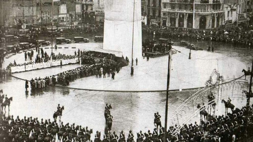 El Obelisco, uno de los íconos de la ciudad de Buenos Aires.