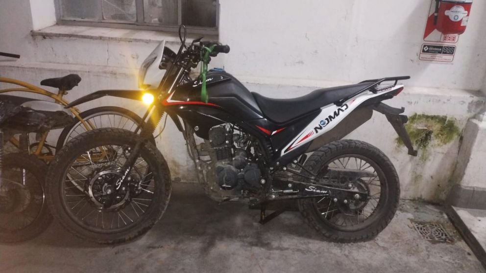 Este es el motovehículo que se incautó en las requisas.