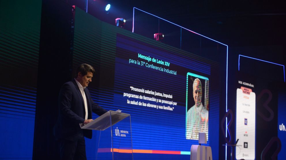 La carta del Santo Padre fue leída en la apertura de la conferencia de la UIA (Hernán Nersesian).