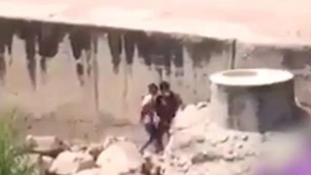 El suceso quedó registrado en un video (Captura).