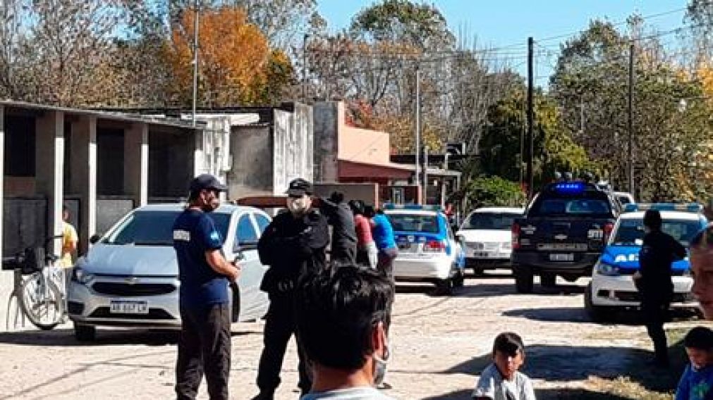 El caso conmocionó al barrio Reyes, de la localidad santafesina de San Justo (Gentileza San Justo Noticias).