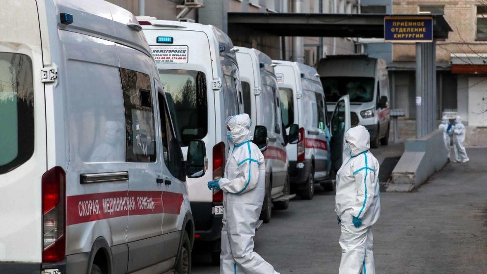 Otra importante escalada del coronavirus en Rusia (Twitter).