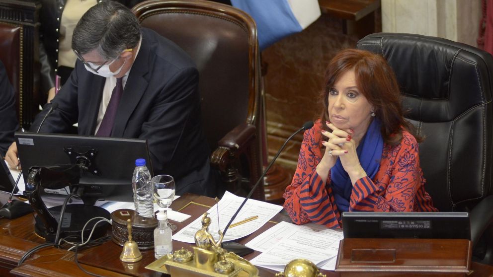 Cristina Fernández en el recinto (Crónica/Fernando Pérez Re).