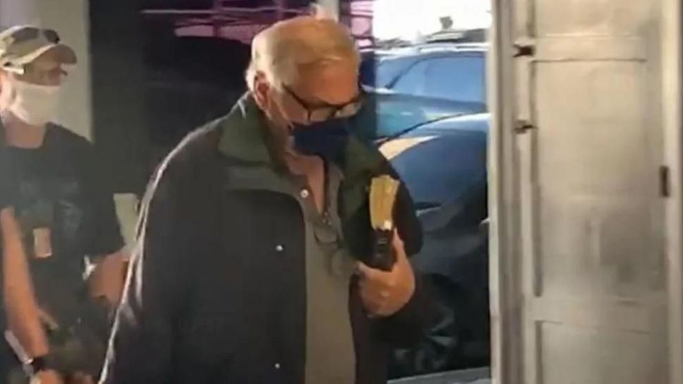 Gonzalo Sánchez fue llevado a la sede de la Policía Federal enE Río de Janeiro. (Captura video).