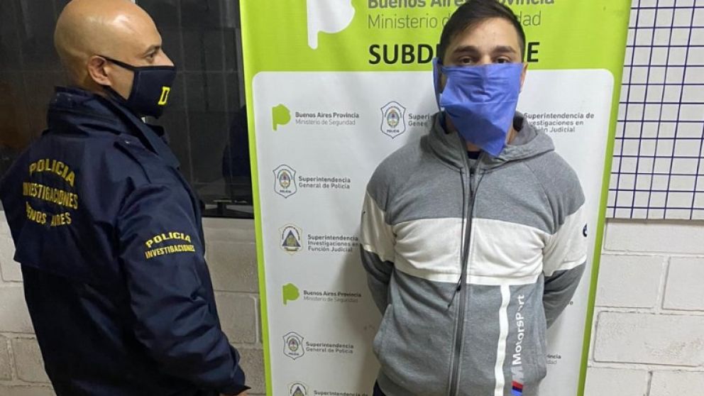 Lautaro Argentino fue apresado en el cruce de las rutas 202 y Panamericana.