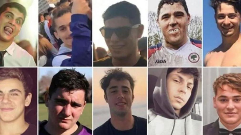 Los diez rugbiers involucrados en el asesinato de Fernando Báez Sosa.