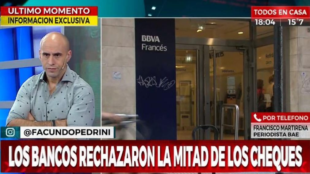 El periodista Fernando Martirena al aire de Siempre Noticias por Crónica HD. (Captura video).