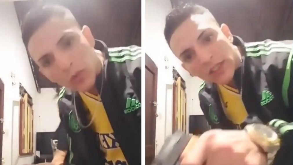 Lo excarcelaron e hizo un video de Tik Tok amenazando a una chica: "Él lo que quiere es matar a mi hija". (Captura de video)