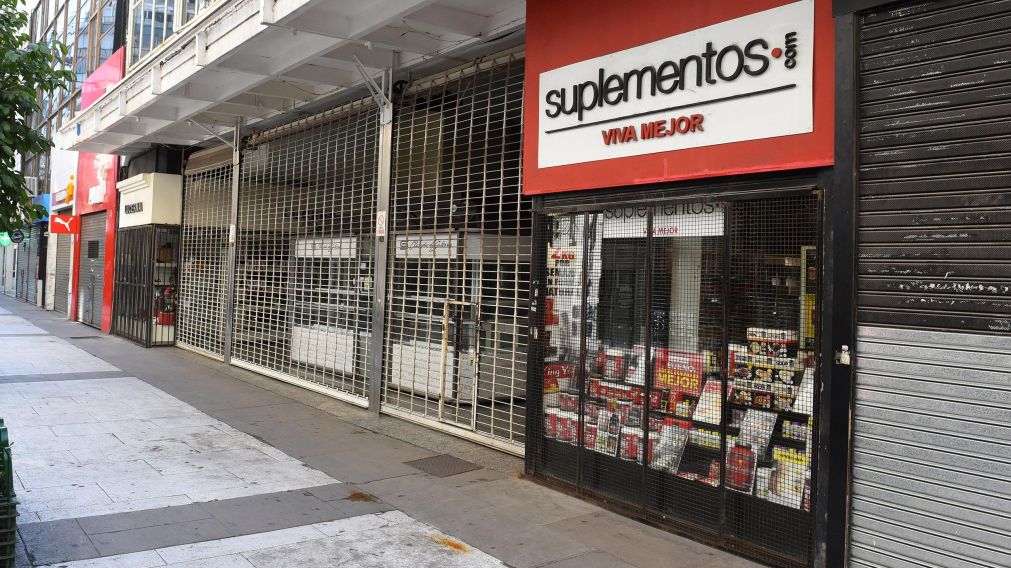 Locales cerrados, una postal de la cuarentena obligatoria.