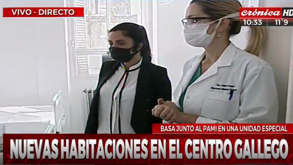 El Centro Gallego habilitó nuevas habitaciones y camas (Captura).