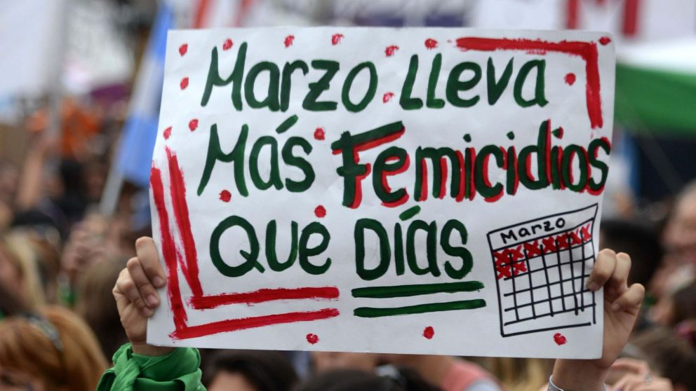 El reclamo de una sociedad que pide justicia por las víctimas de violencia de género (Crónica/Nahuel Ventura).