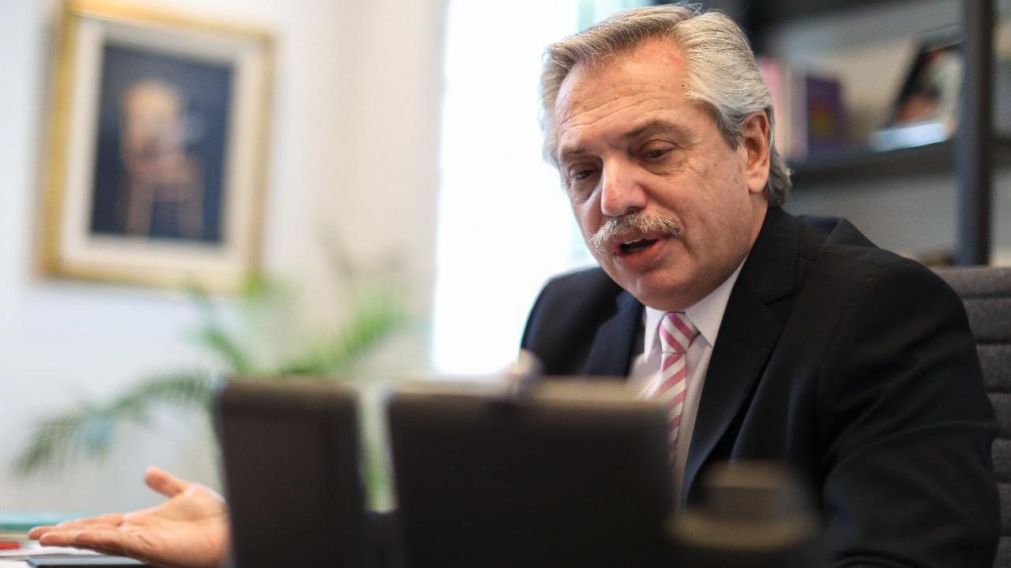 Alberto Fernández habló por teléfono con Sebastián Piñera. (Prensa Presidencia)