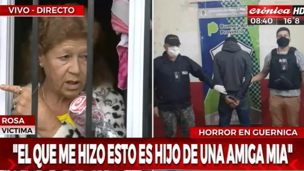 Rosa fue maniatada, golpeada y abusada en su casa en Guernica por el hijo de una amiga (Crónica HD).