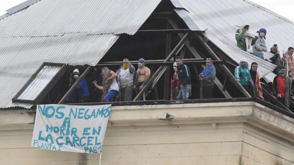 Realizaron un mot�n en el marco de la pandemia de coronavirus (Pablo Vill�n).