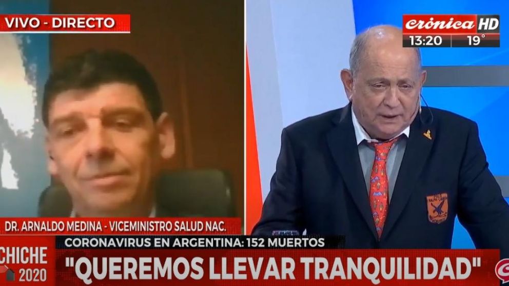 El Secretario de Calidad en Salud de la Nación habló en exclusiva en Crónica HD. (Captura video).