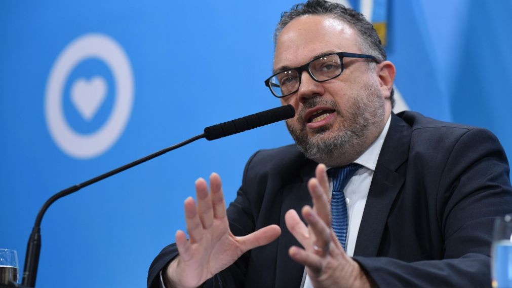 El ministro en conferencia de prensa (Crónica/Jonata Moreno).