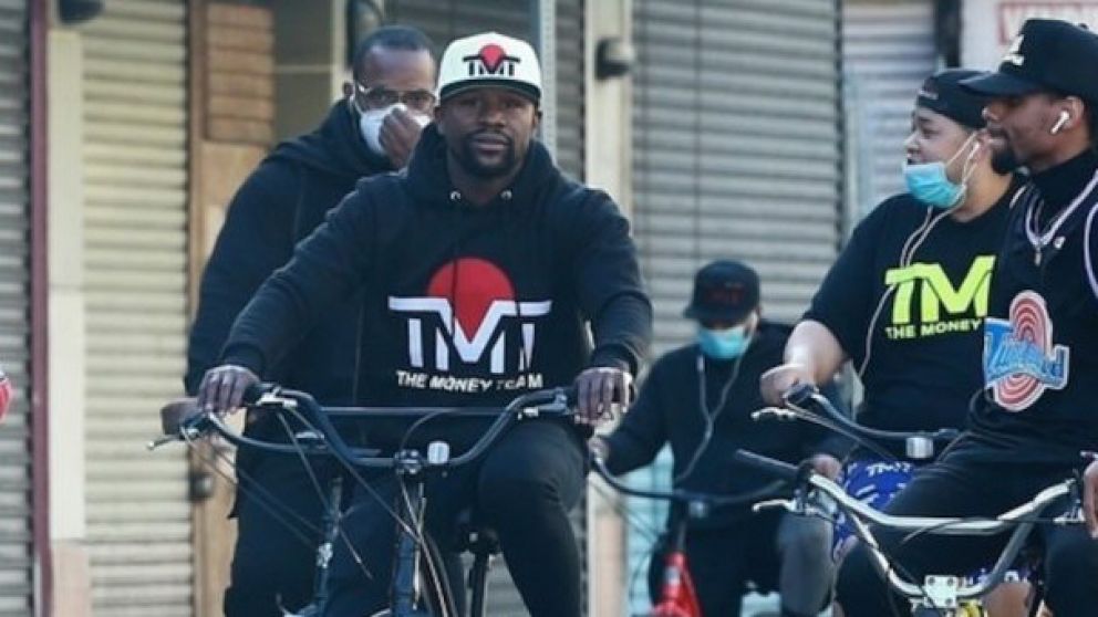 Así se lo vio al ex campeón mundial de boxeo.