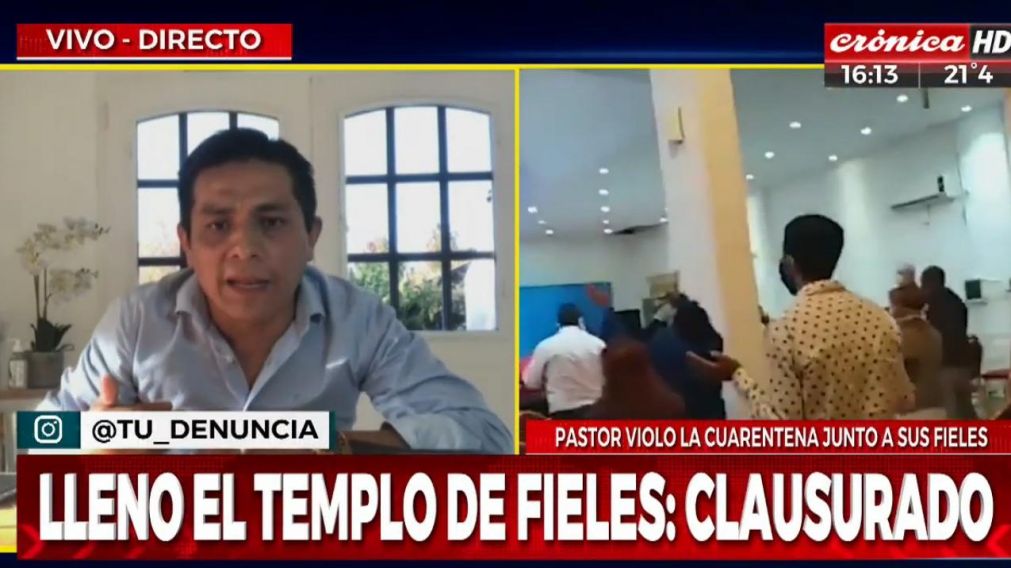 El pastor habló sobre la denuncia en su contra (Captura).