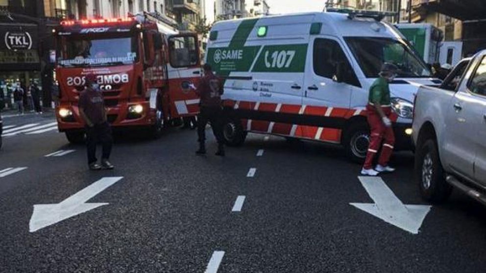 Chocó otra ambulancia del SAME y ya son cuatro las unidades dañadas durante la cuarentena. (Télam)