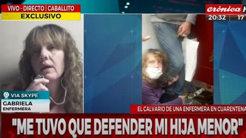 Enfermera volvió a su casa: vecino la molió a golpes y la roció con desinfectante. (Captura de TV)