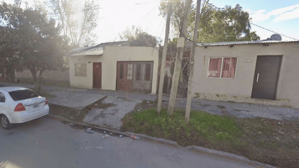 La casa donde la mujer fue atacada.