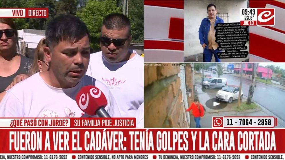 Los hermanos de Jorge reclaman Justicia.