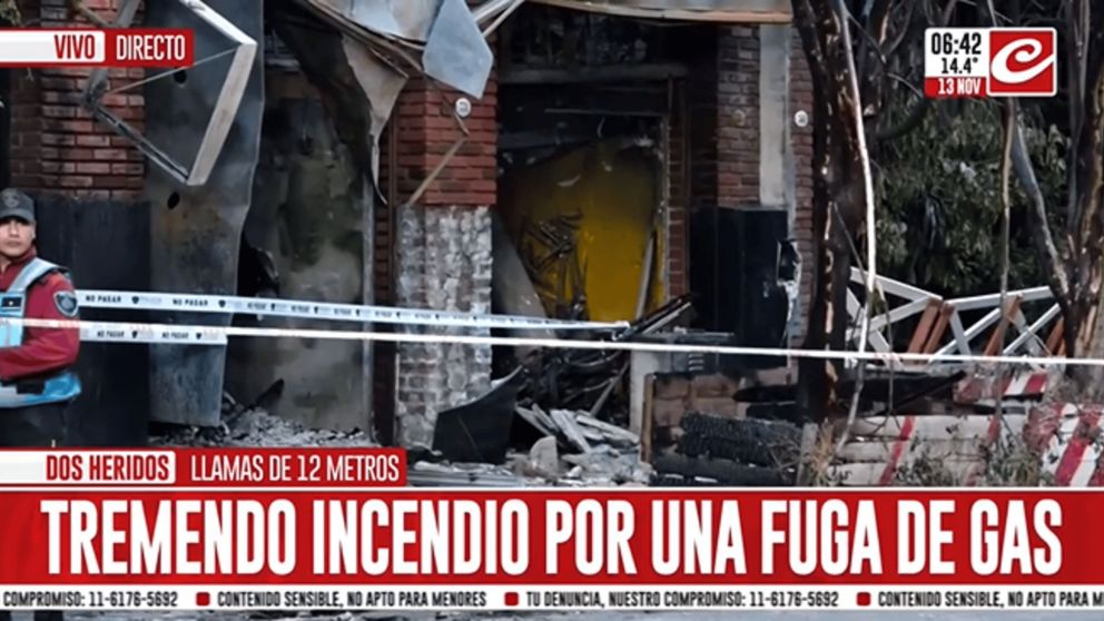 Varios comercios y departamentos fueron afectados por el incendio (Captura de TV).