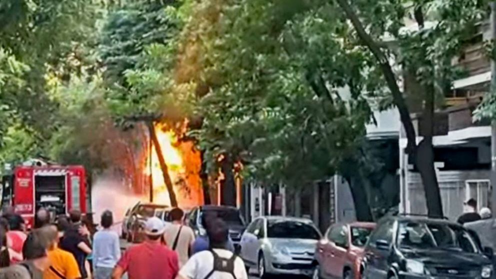 Alerta por escape de gas y fuego en Caballito.