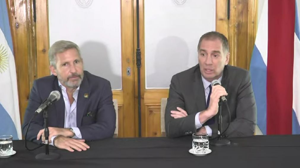 Diego Santilli arrancó gira federal por Entre Ríos y visitó a Rogelio Frigerio.