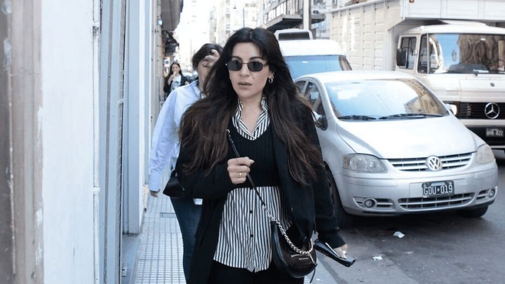 Giannina Maradona llegando a declarar. Gentileza RS Fotos.