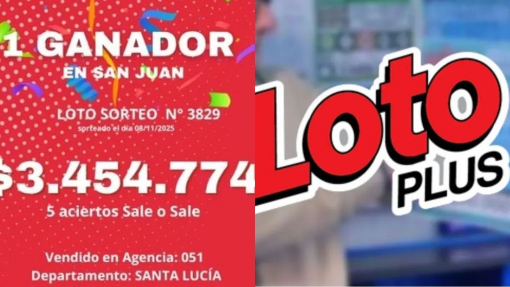 Un sanjuanino se convirtió en uno de los ganadores del Loto Plus y se llevó más de 3 millones de pesos.