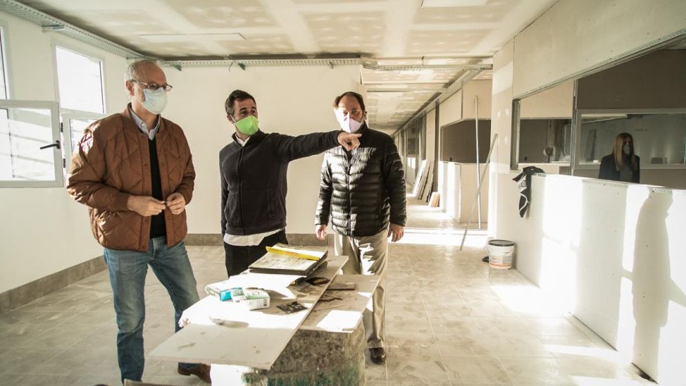 Federico Achaval en el nuevo centro de internacion covid-19.