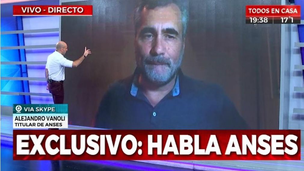 El titular de la Anses habló con Esteban Trebucq en Crónica HD (Captura video).