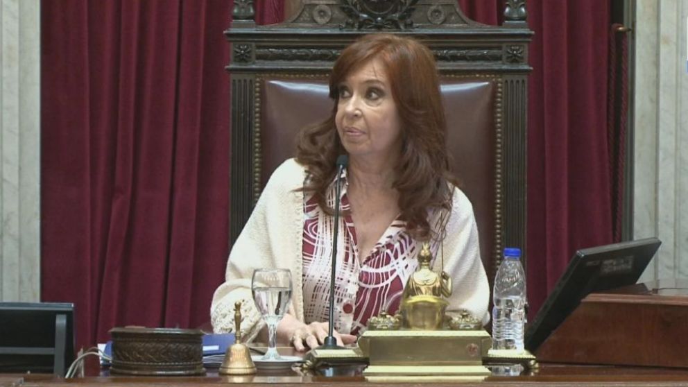 La vicepresidenta en la Cámara alta del Congreso.