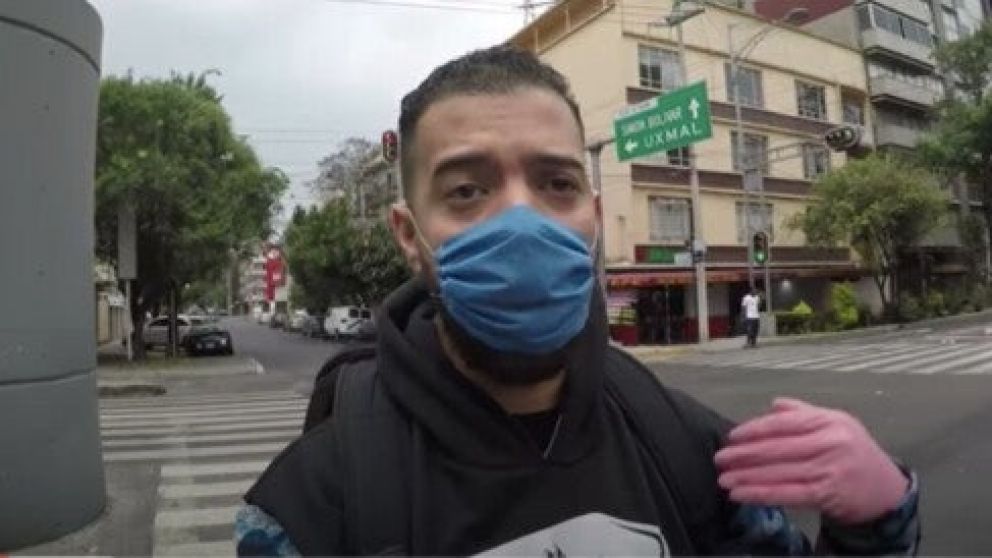 El influencer viol� la cuarentena y subi� el video a YouTube (Captura).