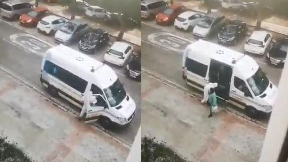 Grabaron el momento y lo compartieron en las redes sociales. (Captura)