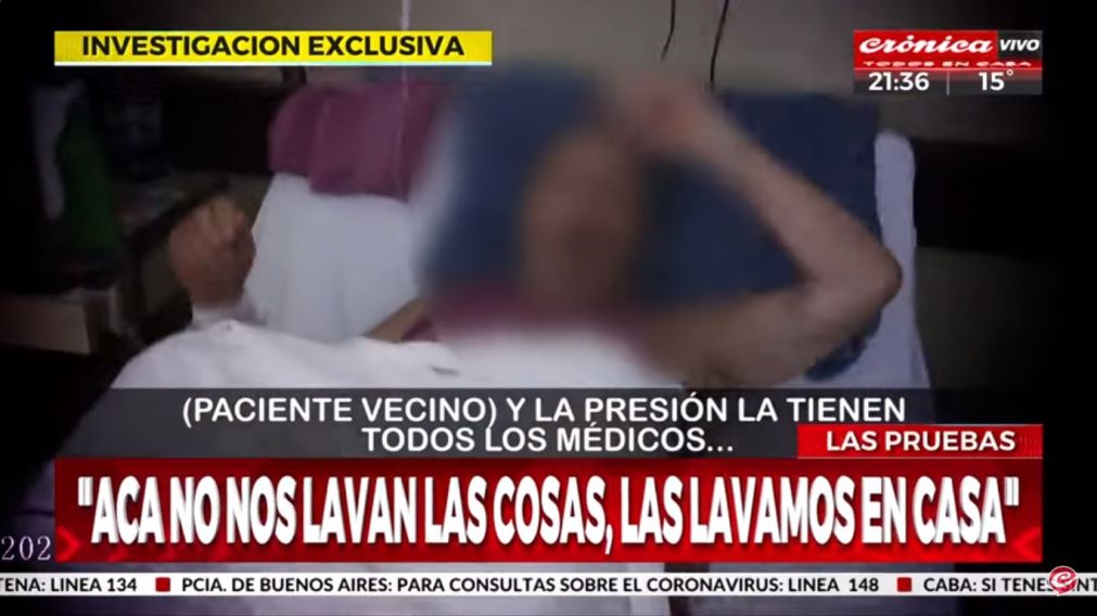 Los mismos pacientes denunciaron el mal estado de los elementos de higiene.