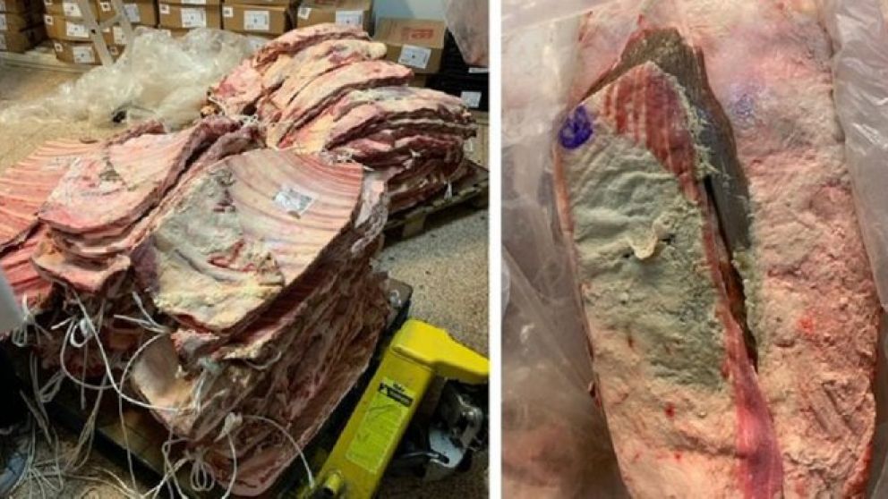 El hallazgo se produjo en la caricería de una sucursal de La Anónima