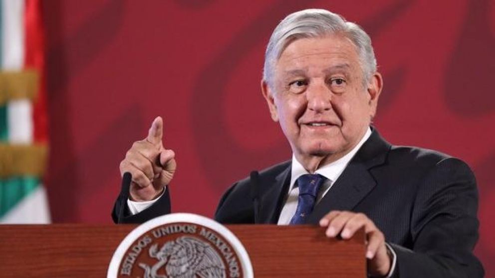 El polémico mandatario en conferencia de prensa.