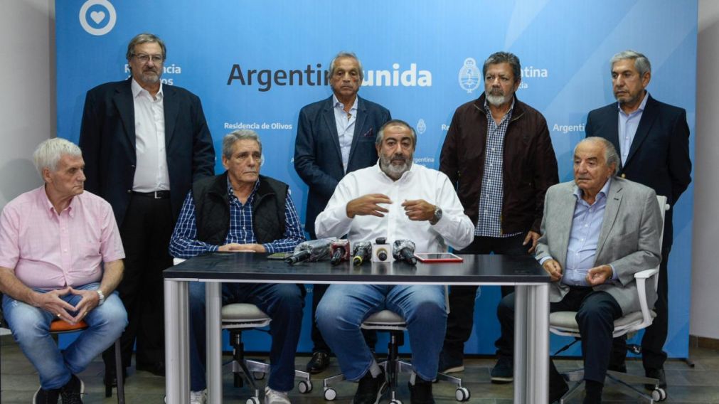 El pasado viernes, la central obrera almorzó en la quinta de Olivos.