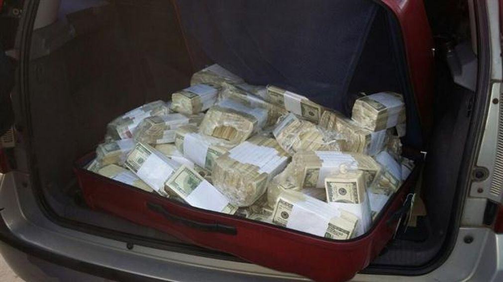 Estos son los bolsos que le encontraron a Jos� L�pez. 