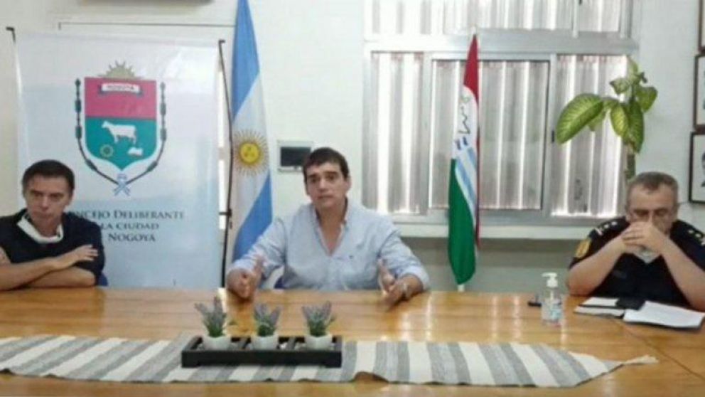 El intendente de Nogoyá, Rafael Cavagna. (Captura de video)