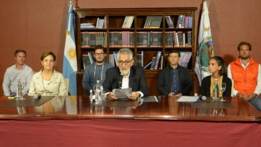 Alberto Rodr�guez Sa� durante su reporte diario para enfrentar el Covid-19.
