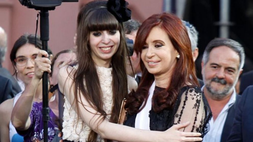 CFK con su hija Florencia.