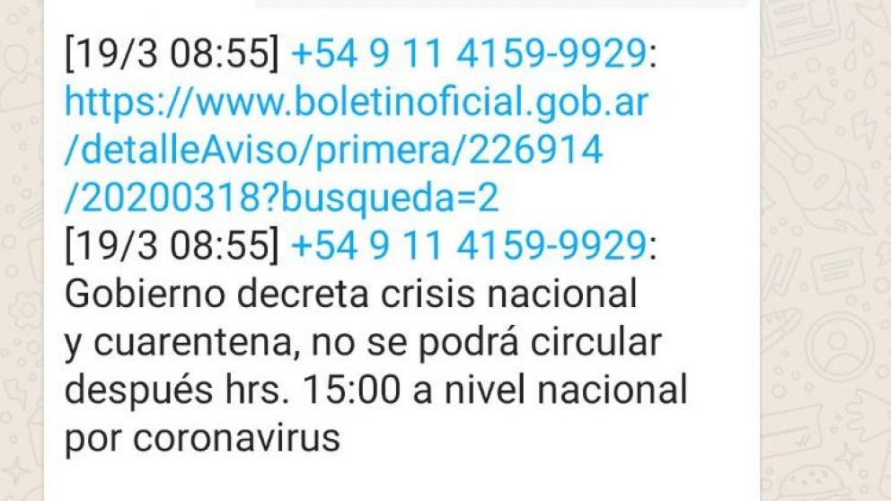El decreto falso que circuló en las redes.