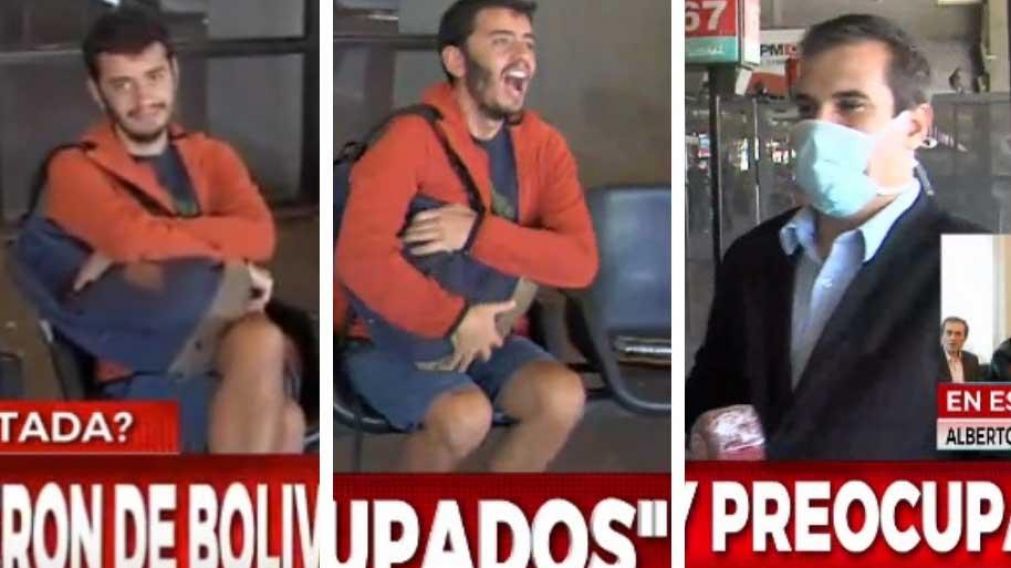 Este es el sujeto que advirtió tener coronavirus y tosió sobre un periodista de Crónica HD. (Captura de TV)
